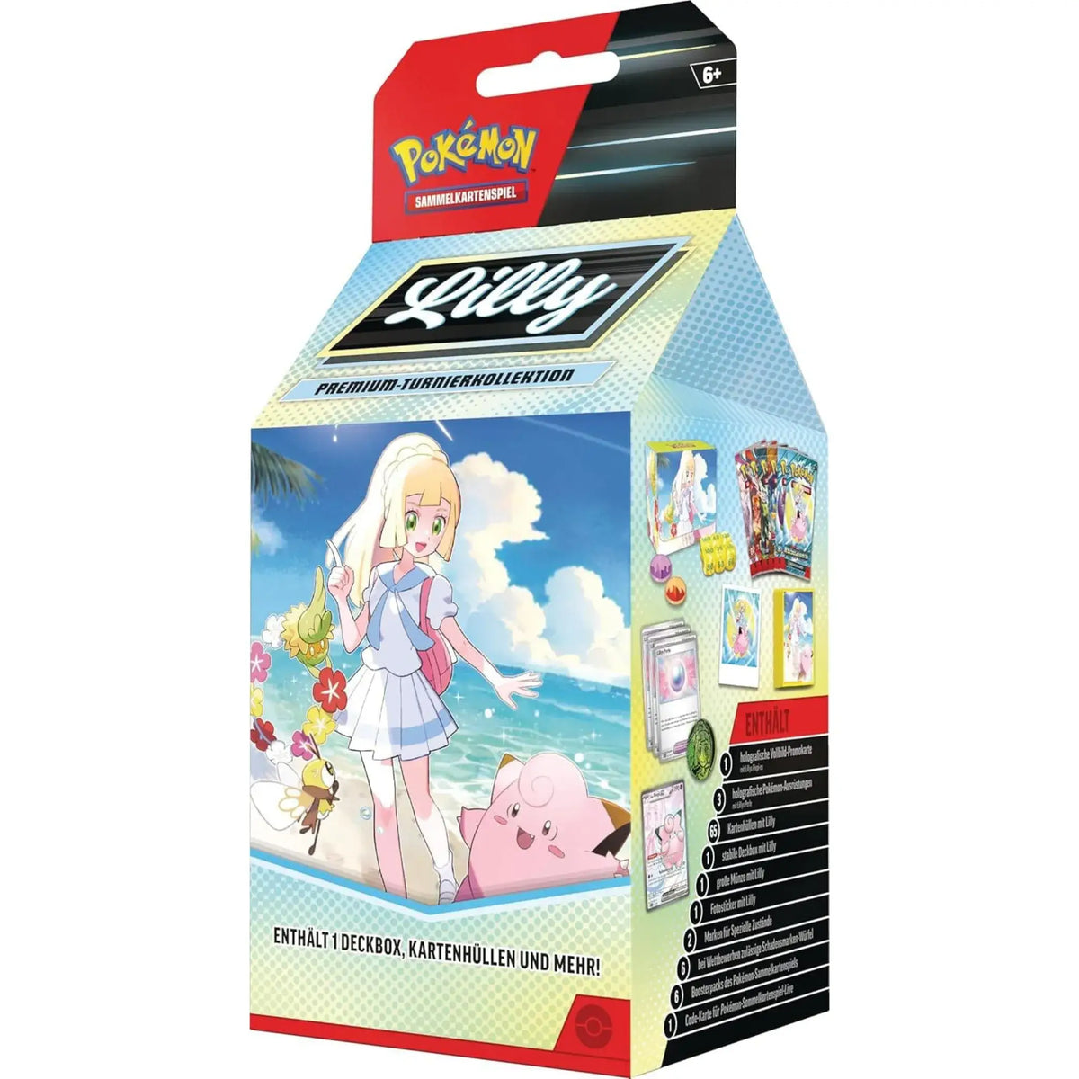 Pokémon TCG Lilly & Heiteira Turnier-Kollektion – Box mit exklusiven Karten und Zubehör