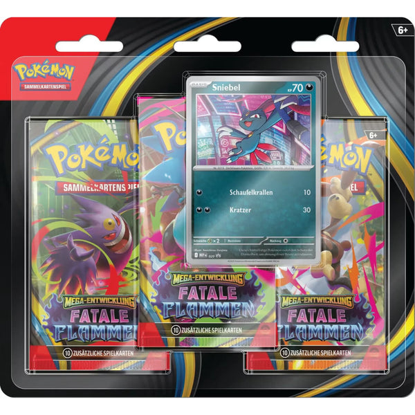 Pokemon Fatale Flammen 3-Pack Blister