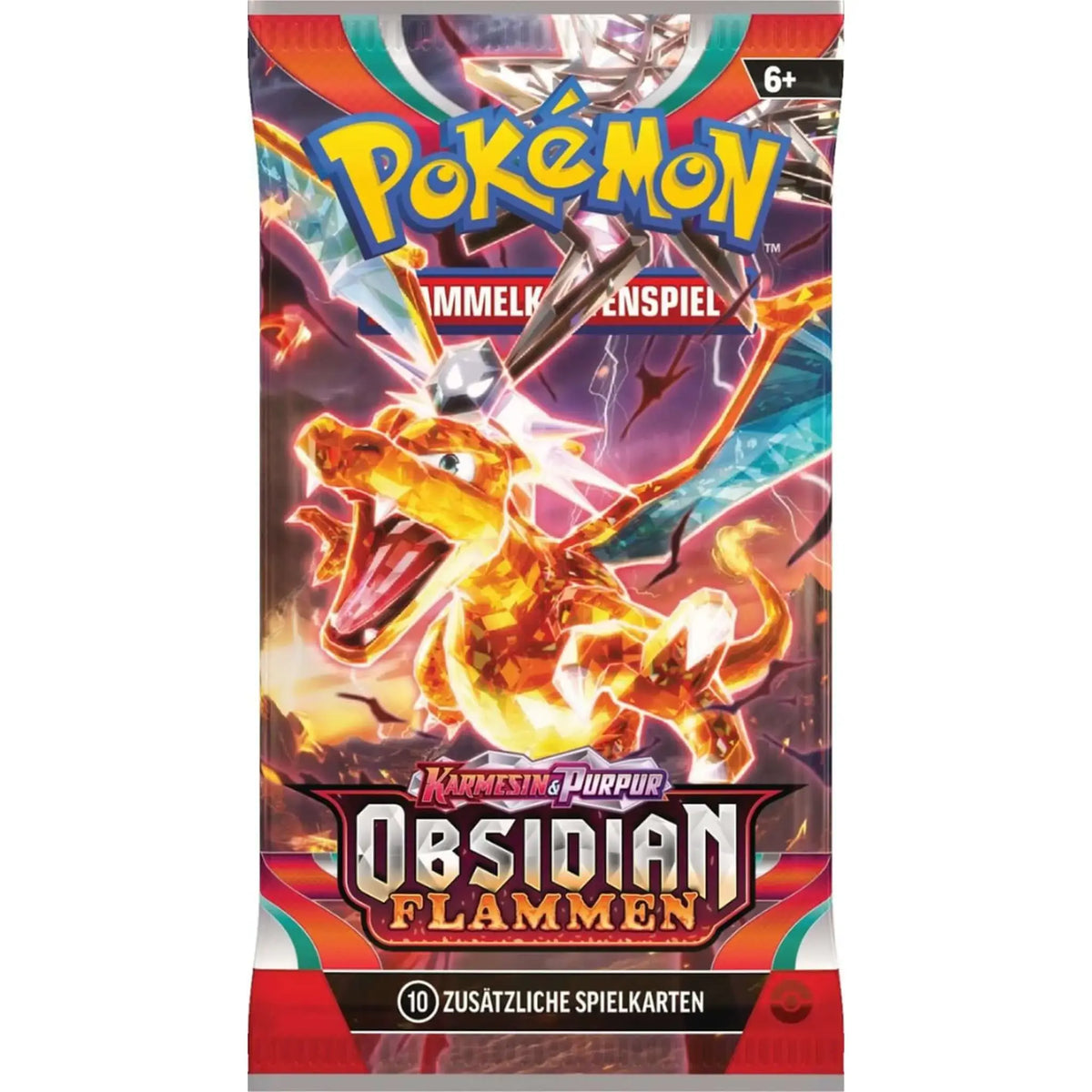 Pokémon Boosterpack Obsidianflammen - Glurak Artwork