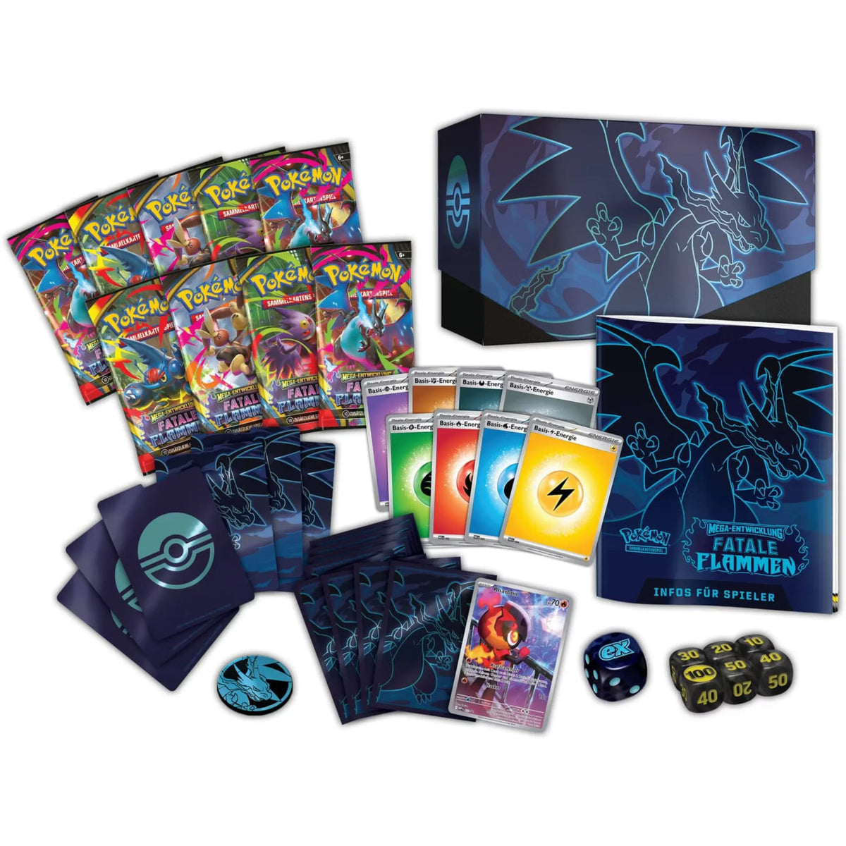 Pokemon Fatale Flammen Top Trainer Box