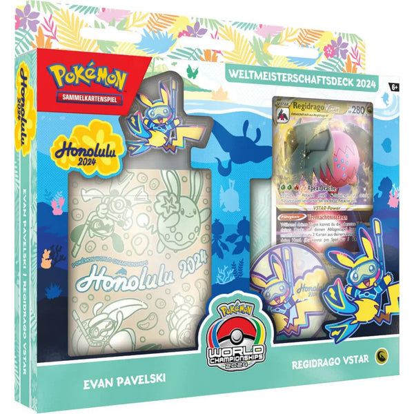 Weltmeisterschaftsdeck 2024 Deck von Evan Pavelski – Orange Verpackung mit spielbereitem Deck und Booklet
