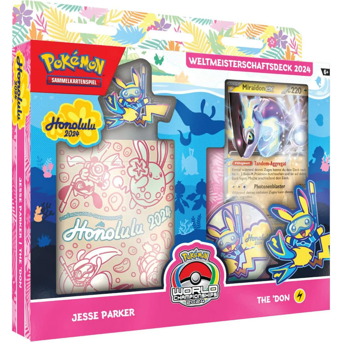 Weltmeisterschaftsdeck 2024 Deck von Jesse Parker – Orange Verpackung mit spielbereitem Deck und Booklet