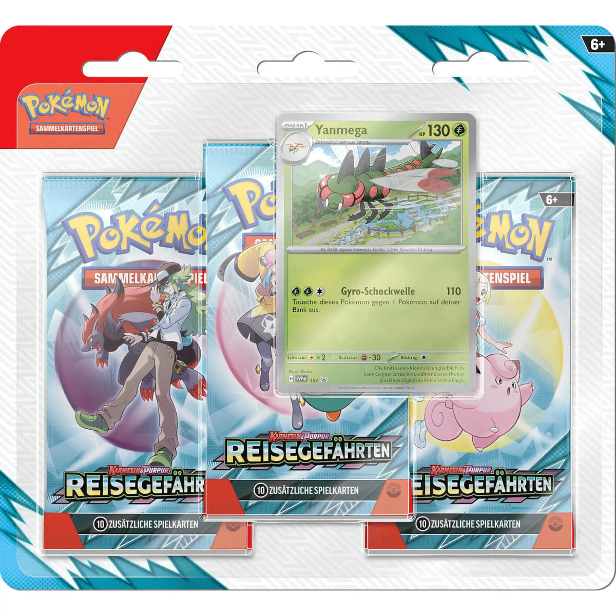 Pokémon Reisegefährten 3-Pack Blister Yanmega Promokarte