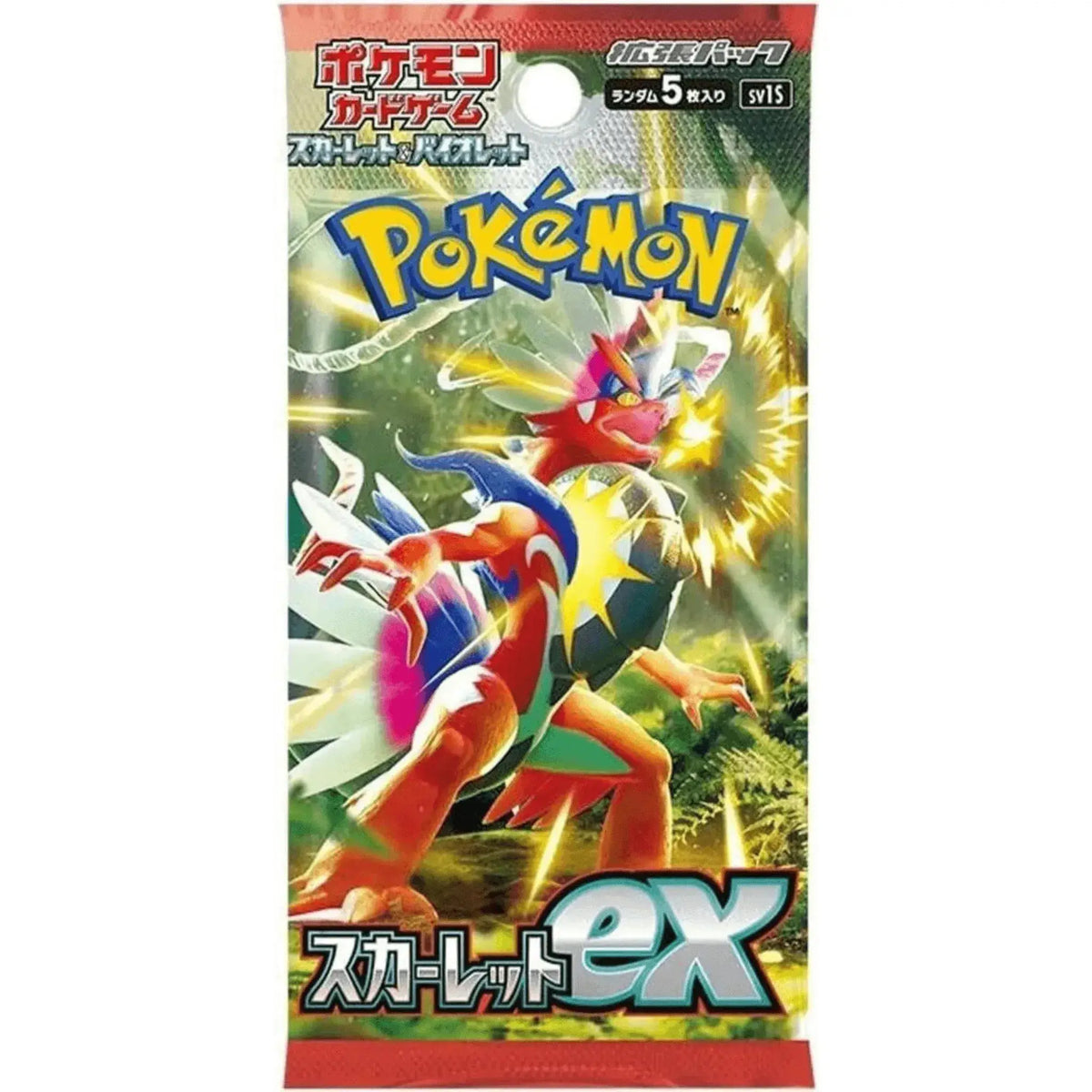 Scarlet ex Booster – Original japanische Pokémon Karten mit Koraidon ex, 30 Boosterpacks für Sammler & TCG-Fans