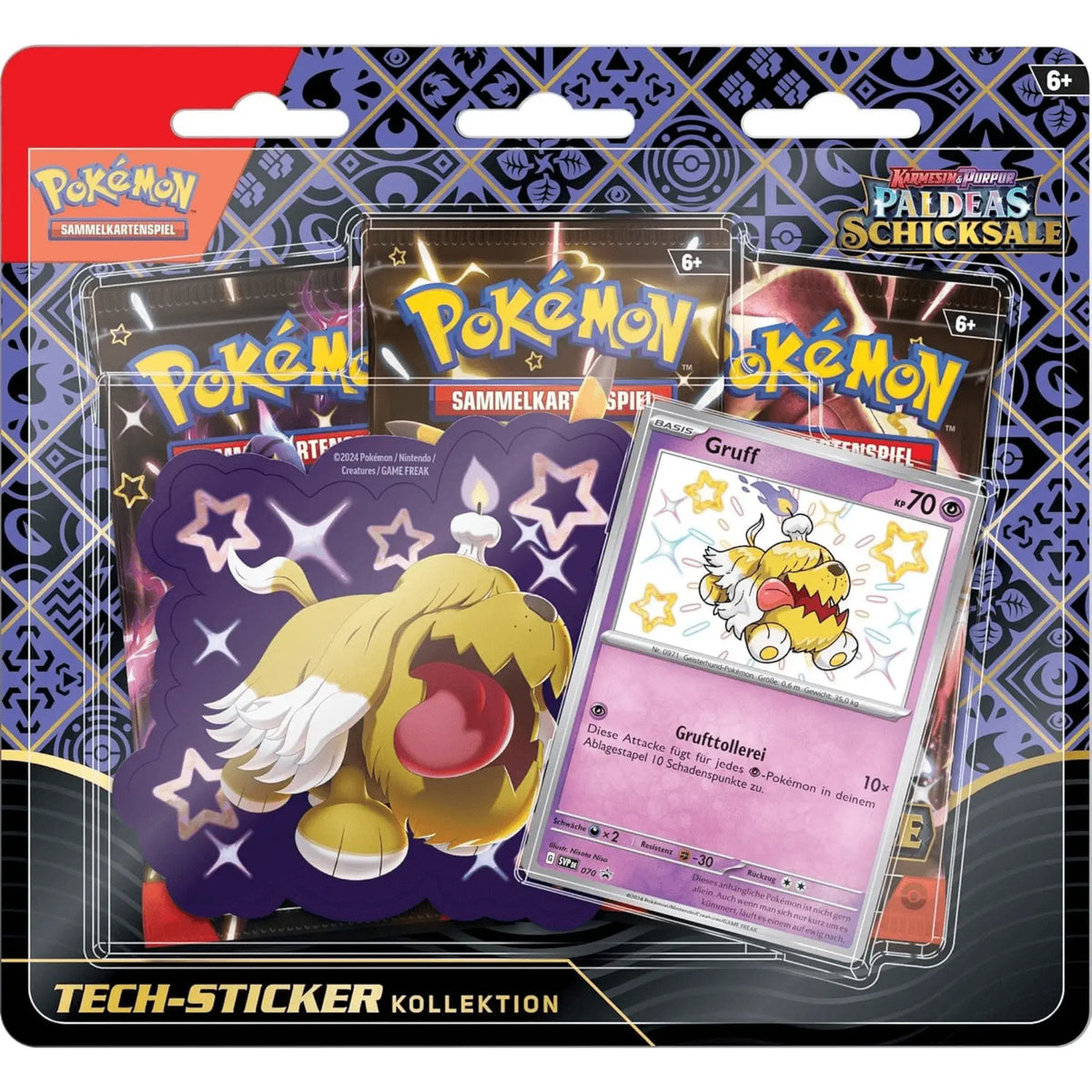 Pokémon Tech-Sticker Kollektion Paldeas Schicksale Gruff Promokarte