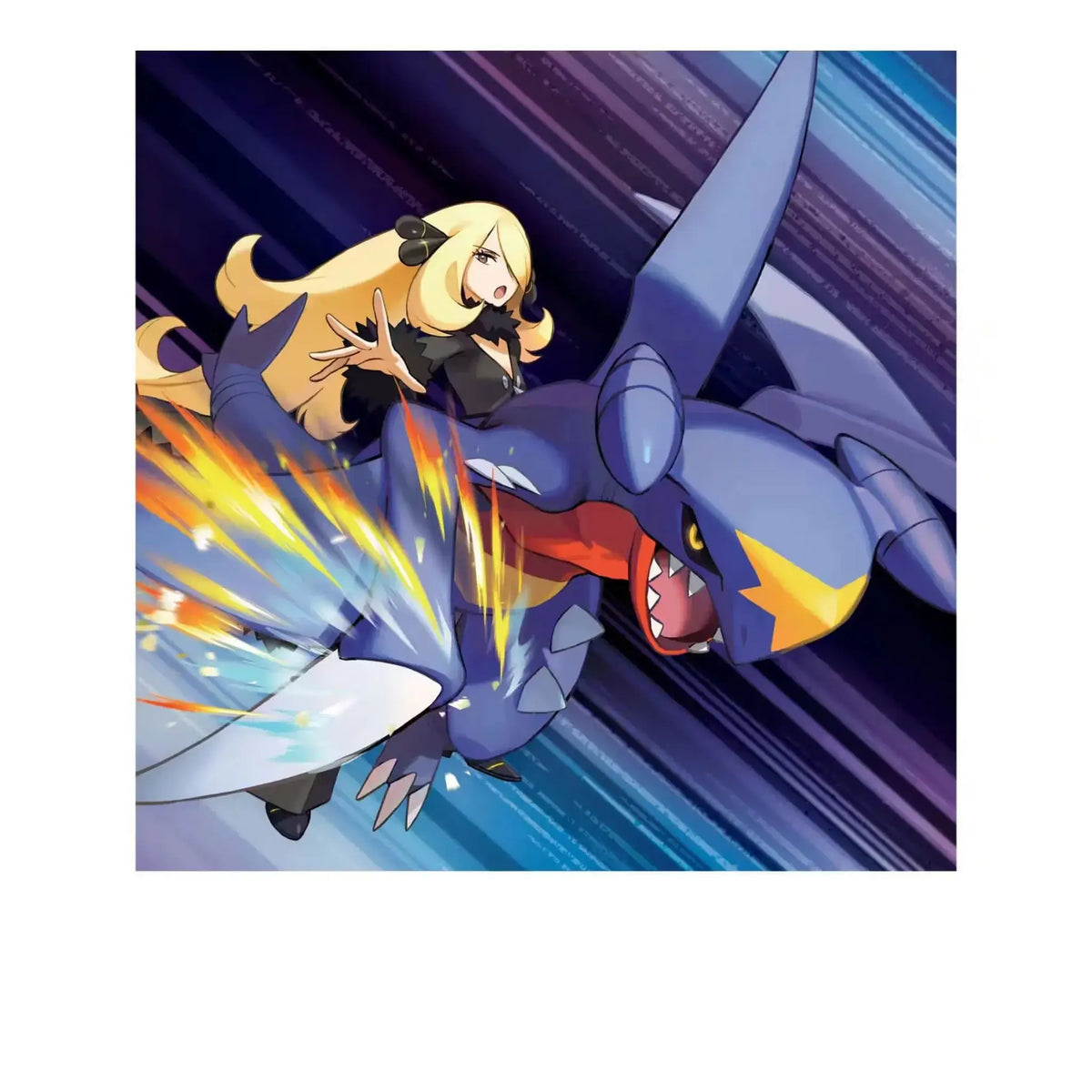 Pokémon Stickerbogen mit Cynthia und Garchomp – exklusiv in der Box enthalten