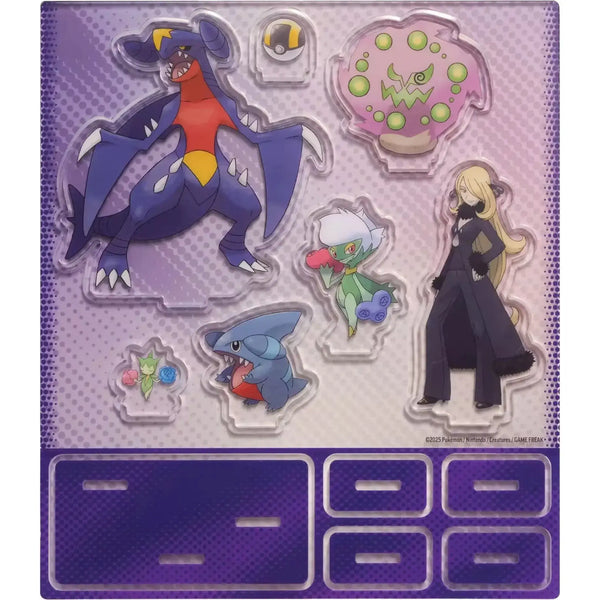 Hochwertiges Pokémon Artwork mit Cynthia und Garchomp – Illustration aus der Premium-Kollektion