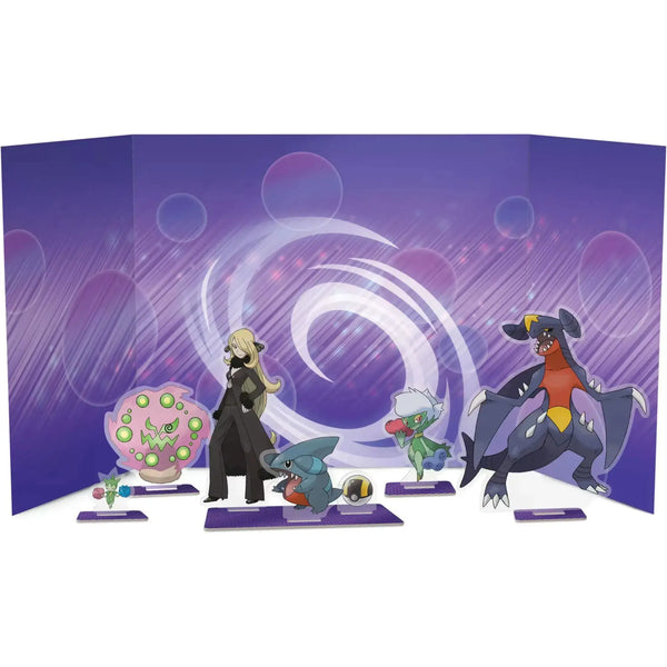 Pokémon Aufstellfiguren mit Cynthia und Garchomp – Teil des Sets