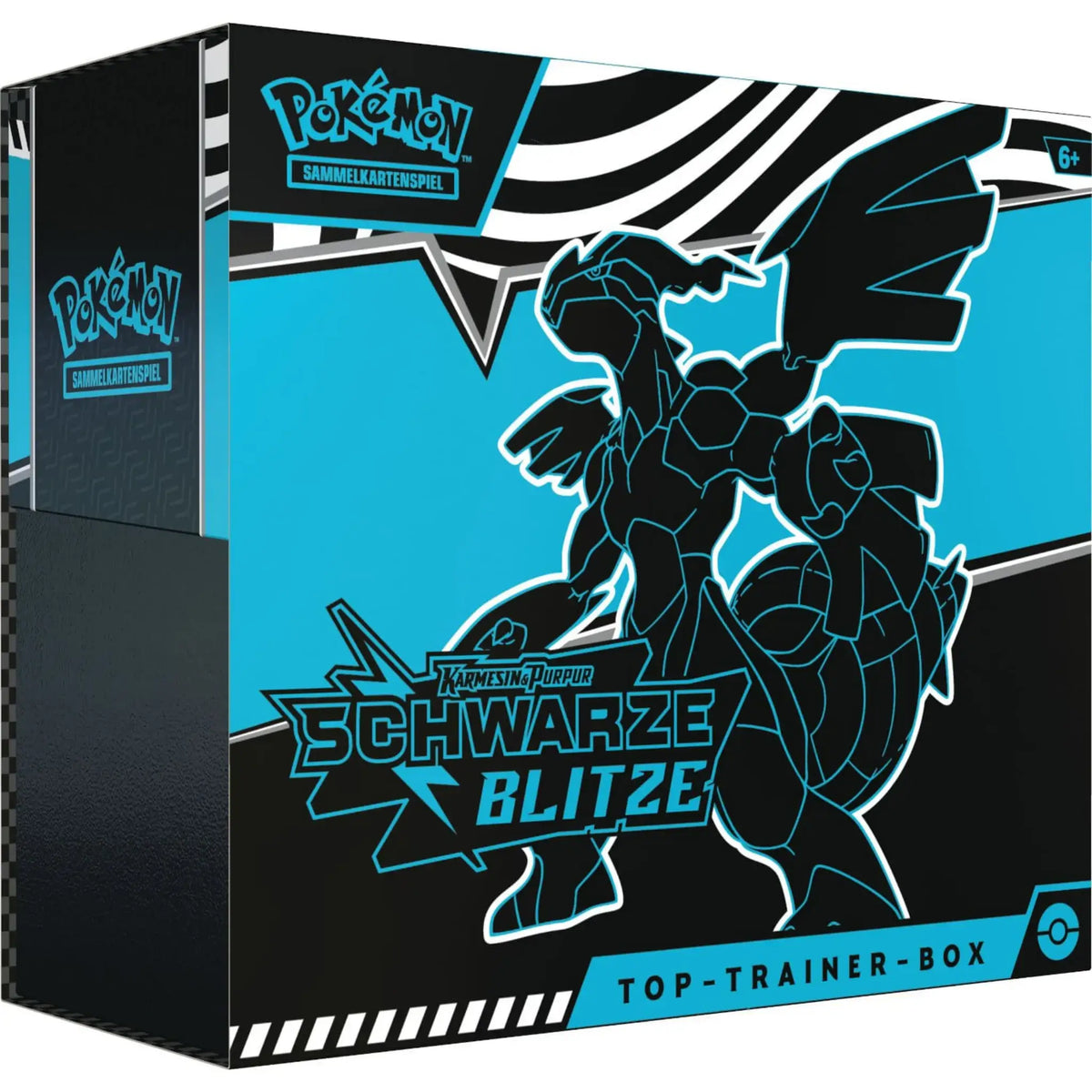 Pokémon TCG Top-Trainer-Box Schwarze Blitze – Zekrom-Design mit exklusiven Inhalten für Turnierspieler und Sammler