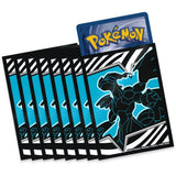 Pokémon Kartenrückseite und Kartenhüllen aus der Top-Trainer-Box Schwarze Blitze