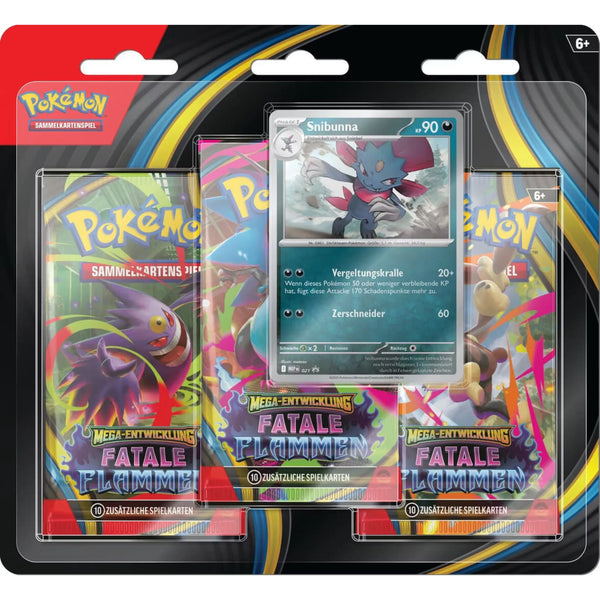Pokemon Fatale Flammen 3-Pack Blister