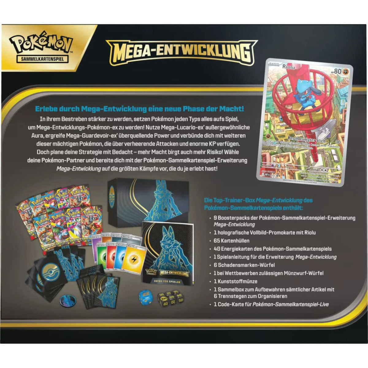 Mega Entwicklung: Mega Lucario Top Trainer Box